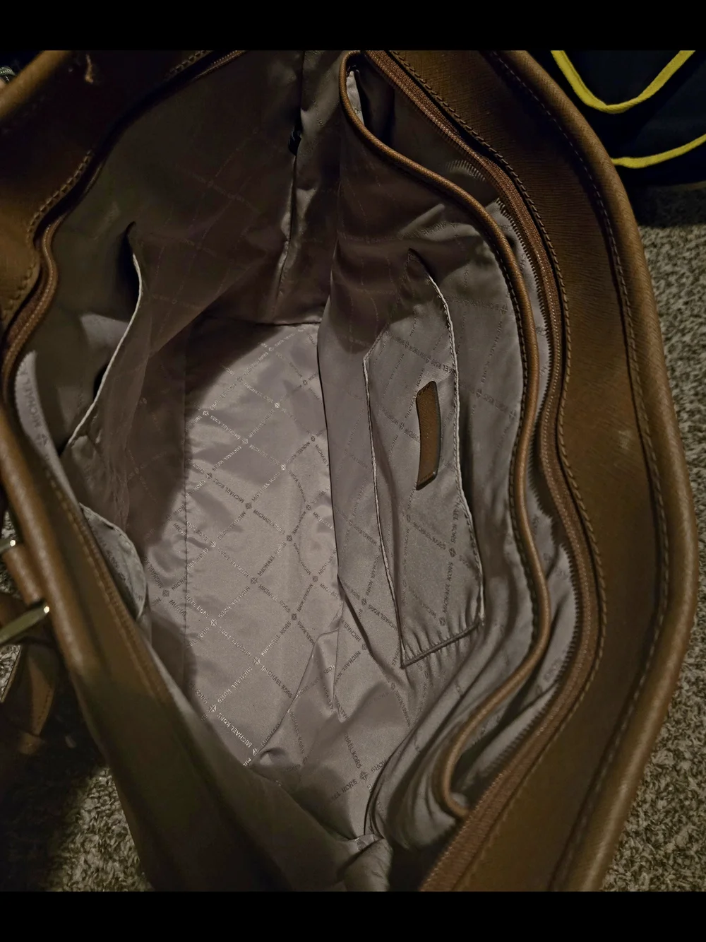 Michael Kors Brown Leather Tote Bag